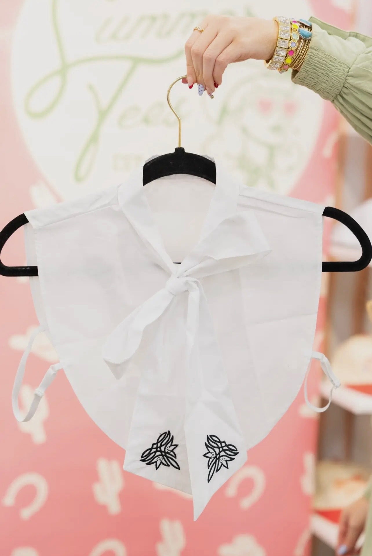 Boot Stitch Bow Collar