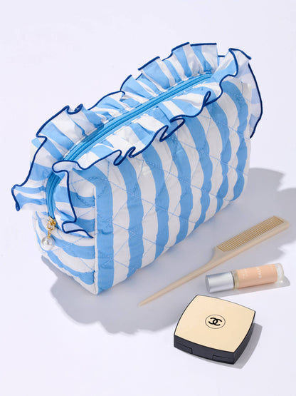 FANCY LARGE ZIP POUCH: PINK
