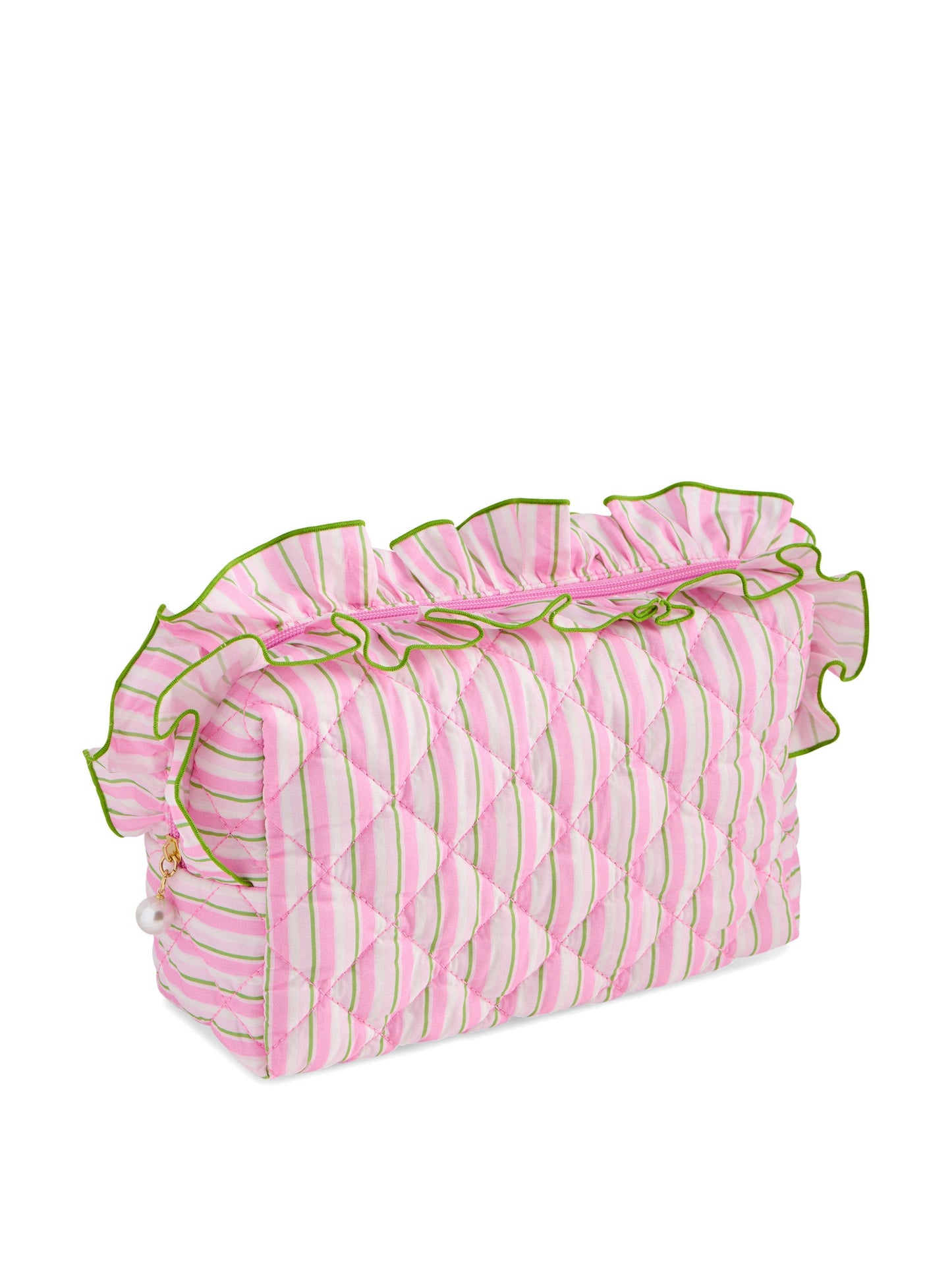 FANCY LARGE ZIP POUCH: SKY