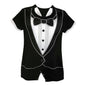 Short Romper - Tuxedo, 3-6 months