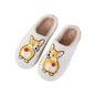 6Pairs - Corgi Cozy Fleece Home Indoor Floor Slippers