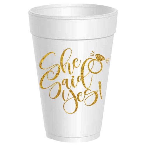 She Said Yes! - 10 pack: Metallic Gold