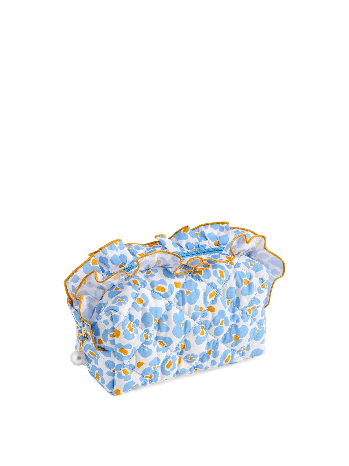 FANCY SMALL ZIP POUCH: YELLOW