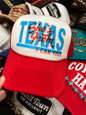 She's From Texas I Can Tell Trucker | Western Hats | Rodeo: White/Red Foam