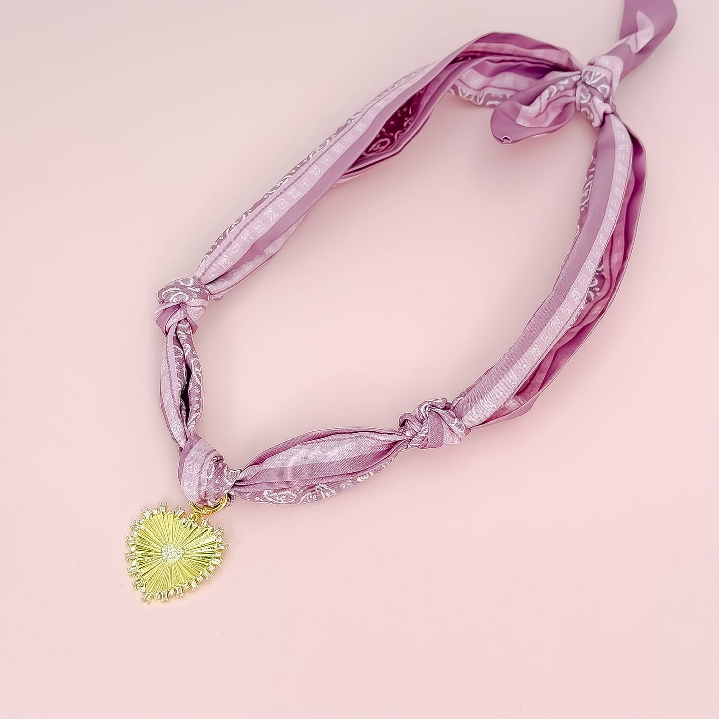Tangled in Love Scarf Necklace: Mix of Prints