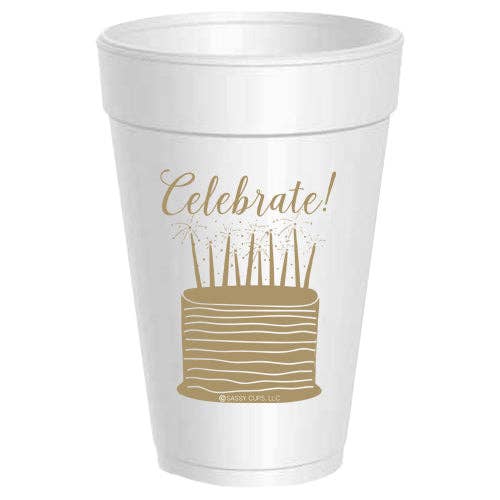 Celebrate Cake - 10 pack: Metallic Gold