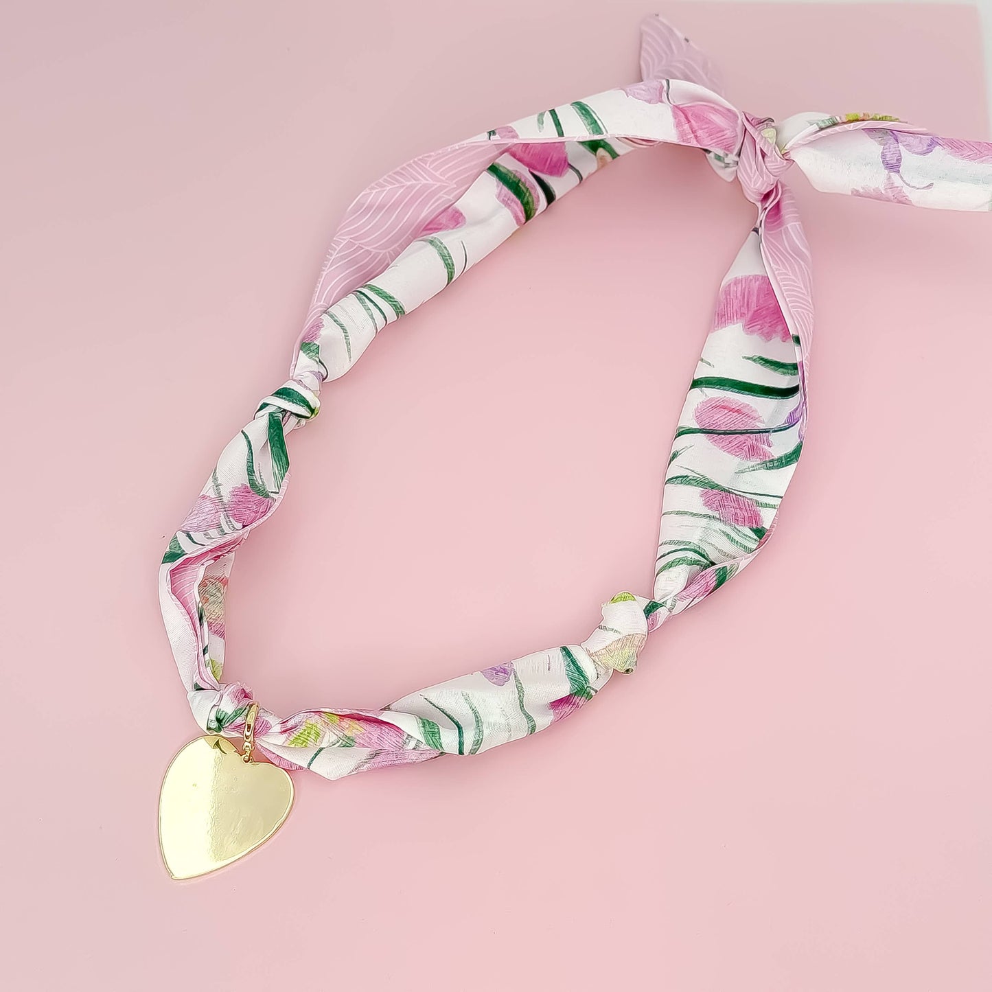Tangled in Love Scarf Necklace: Mix of Prints
