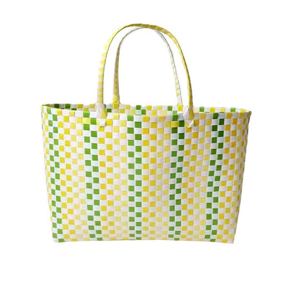 Basket Weave Oversized Tote Bag / Shoulder Bag
: Pink