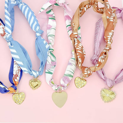 Tangled in Love Scarf Necklace: Mix of Prints