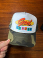 God Is Good Trucker Hat | Faith Based | Caps: White/Camo Foam