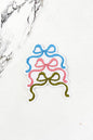 Three Bows Embroidered Patch