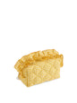 FANCY SMALL ZIP POUCH: YELLOW