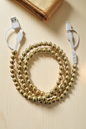 Updated Gold Beaded Cord Phone Charger